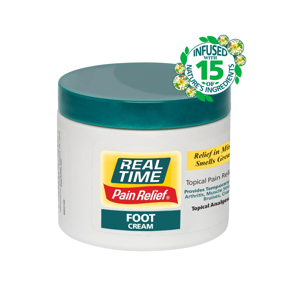 Real Time Pain Relief FOOT Cream - Natural Relief for Foot Pain